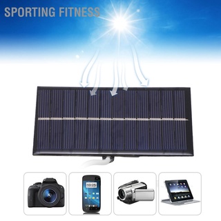 Sporting Fitness แผงชาร์จพลังงานแสงอาทิตย์ 1W 6V แบบพกพา Diy สําหรับโทรศัพท์มือถือ