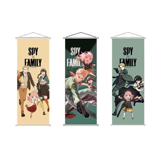 โปสเตอร์ผ้าใบ ลายอนิเมะ Spy x Family Scroll สไตล์ญี่ปุ่น สําหรับแขวนตกแต่งผนังบ้าน