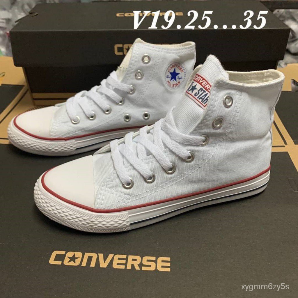รองเท้าผ้าใบเด็ก converse หุ้มข้อ แบบผูกเชือก vGoI