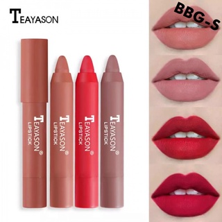 【Teayason】 ลิปสติก ลิปกลอส เนื้อแมตต์กํามะหยี่ กันน้ํา ติดทนนาน สีนู้ด ติดทนนาน