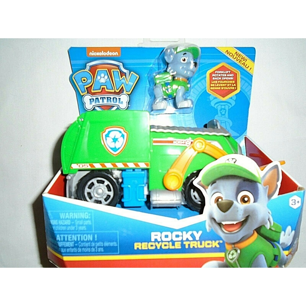 Nickelodeon Paw Patrol Rocky 's Recycle Truck "NEW Nickelodeon Paw Patrol Rocky 's Recycle Truck