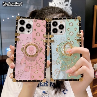 เคส Samsung Galaxy Note 20 Ultra Note 10 Pro 8 9 S8 S9 S10 Plus หรูหรา วิบวับ กลิตเตอร์ แฟชั่น สตรีท สแควร์ นักบินอวกาศ เคสโทรศัพท์ พร้อมขาตั้ง