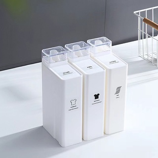 As Well As  กล่องเก็บน้ำยาต่าง ๆ เช่น น้ำยาซักผ้า น้ำยาปรับผ้านุ่ม ขนาด 1000 ML (ราคาที่แสดง ต่อ หนึ่งอัน)