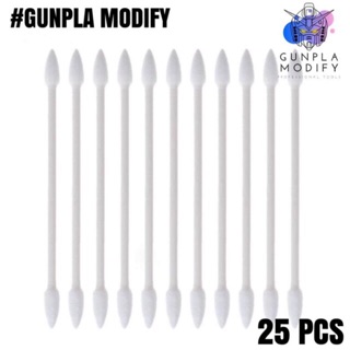 สำลีปลายแหลม เนื้อแน่น สำหรับงานโมเดล 25 pcs