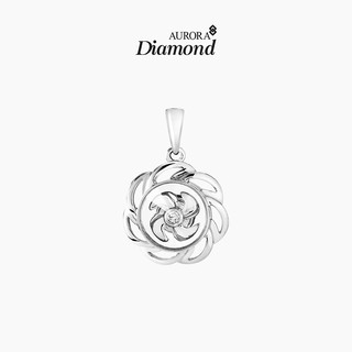 Aurora Diamond จี้เพชรกังหัน รุ่น 5 Diamond Line Collection (White Gold)