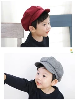 หมวกฟักทอง หมวกเบเร่ต์ เบเร่ต์เด็ก เด็กผู้ชาย เด็กผู้หญิง บัคเก็ต Bucket