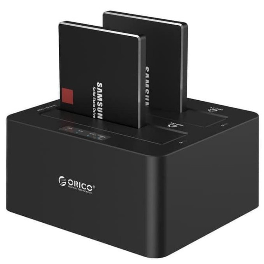 Orico Dual Bay 2.5&3.5 Inch Hard Drive Docking Station 6629US3-C