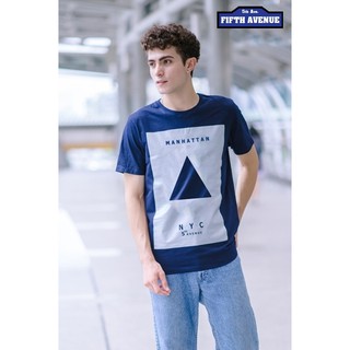 เสื้อยืดขายดี5thave รุ่น Gap Geometry  Collection MANHATTAN (แมนฮัตตัน)S-3XL