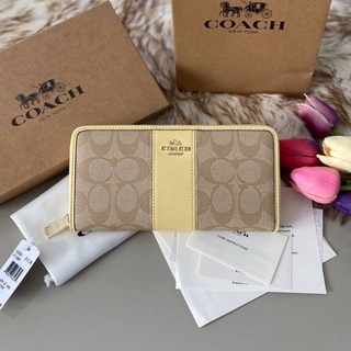 กระเป๋าสตางค์ใบยาว แบรนด์ของแท้ สินค้า coach outlet ราคาถูกมาก