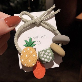 Cute pineapple hair ring ยางรัดผมรูปสับปะรด