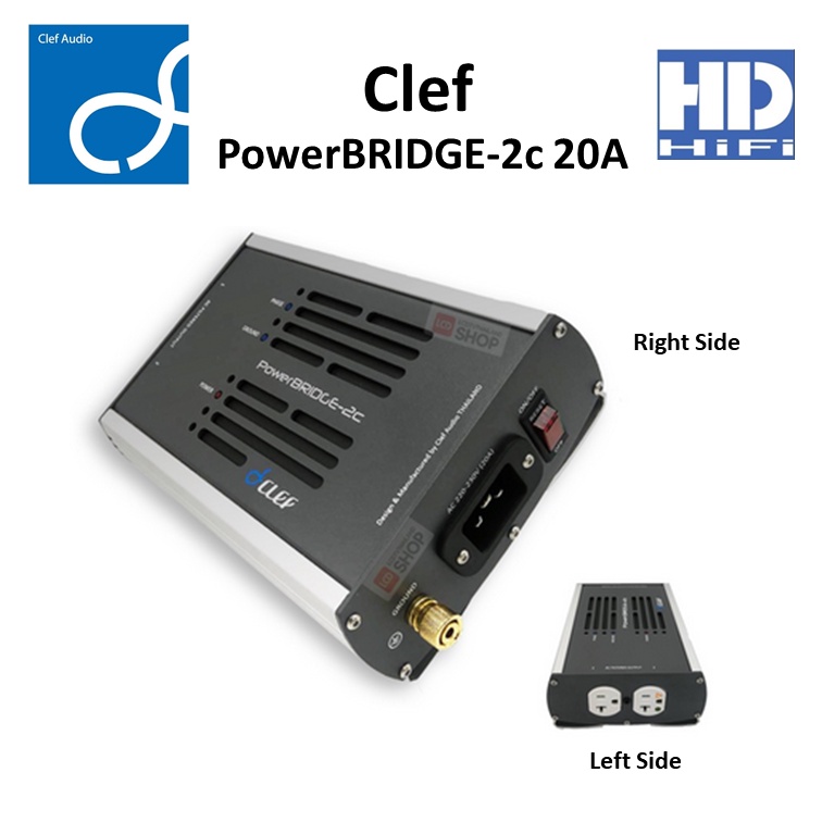 Clef Powerbridge 2C 20A เครื่องกรองไฟและกันไฟกระชาก 2 ช่องเสียบ รับประกันศูนย์ Clef 2 ปี