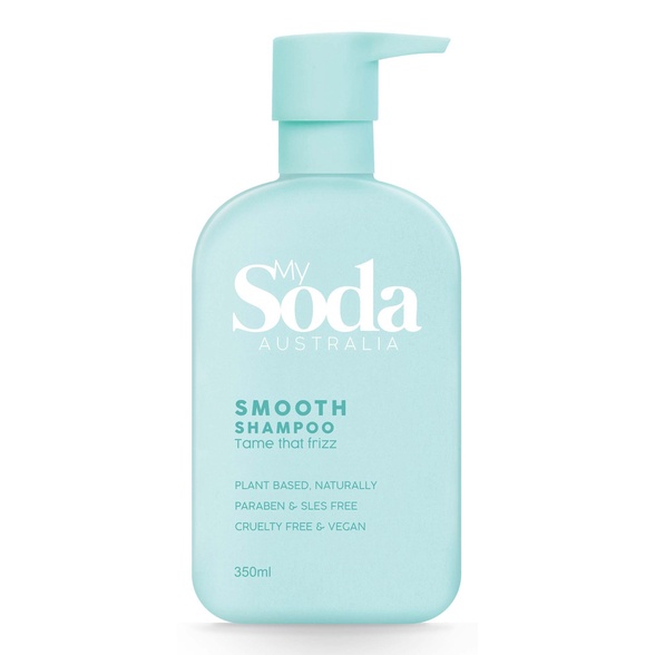 มายโซดาออสเตรเลียแชมพูสระผมสมูท ช่วยให้ผมเรียบตรงไม่ชี้ฟูมีน้ำหนัก ขวด 350มล MY SODA AUSTRALIA SMOOT