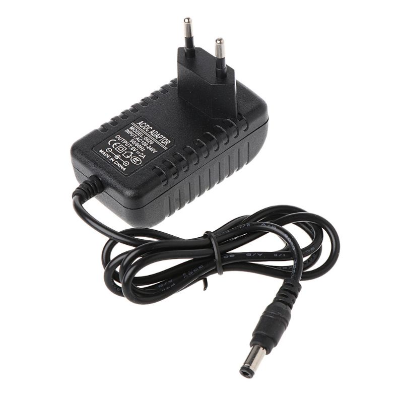 Con ตัวแปลงใหม่ 100-240V เป็น DC 6V 2A อะแดปเตอร์ชาร์จไฟ EU Plug Blac