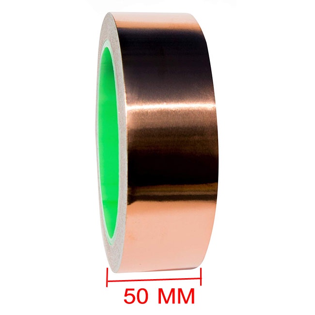 OT32S50 เทปกาวทองแดง ขนาดกว้าง 50 มิล X ยาว 3 เมตร หนา 0.06 มิล