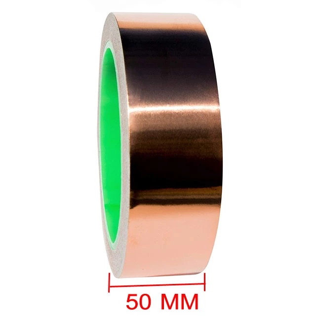 OT32S50 เทปกาวทองแดง ขนาดกว้าง 50 มิล X ยาว 3 เมตร หนา 0.06 มิล