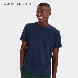 American Eagle LOGO CREW NECK SLUB T-SHIRT เสื้อยืด ผู้ชาย คอกลม ลายโลโก้ (017-9216-410)