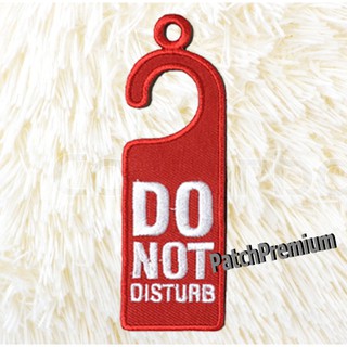 Do not Disturb แดง - ตัวรีด (Size M) ตัวรีดติดเสื้อ