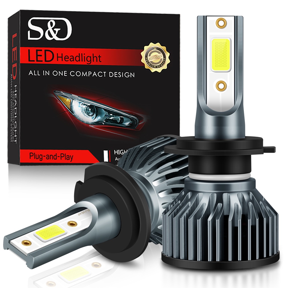 หลอดไฟหน้ารถยนต์ Led 15000LM H1 H4 H7 H8 H11 9005 HB3 9006 HB4 9004 HB1 9007 HB5 H13 2 ชิ้น