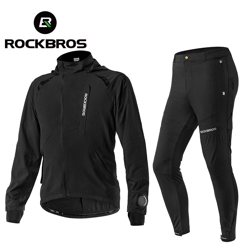 ROCKBROS ชุดเสื้อแจ็กเก็ต กันลม ระบายอากาศ แบบบาง สวมใส่สบาย เหมาะกับใส่ขี่จักรยานกลางแจ้ง สําหรับผู้ชาย และผู้หญิง
