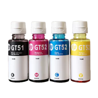 หมึกแท้ HP GT51 XLดำ,GT53 XLดำ GT52 สี C, M, Y **ไม่มีกล่อง**ของแท้100%