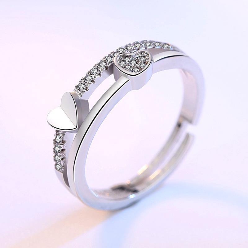 แหวนเงิน 925 คู่แหวนแต่งงานชุดราตรี RA5R Silver Ring Wedding