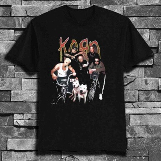 เสื้อยืดผ้าฝ้าย ขายดี เสื้อยืด ผ้าฝ้ายแท้ พิมพ์ลายกราฟฟิค 90S Korn Tour สไตล์วินเทจ คลาสสิก ของขวัญวันหยุด