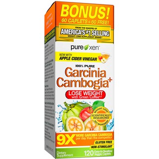 พร้อมส่ง!!! สูตรใหม่ Purely Garcinia Cambogia Extract with HCA, Extra Strength, Weight Loss, 120  Veggie Tablets