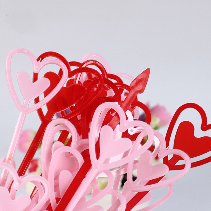 ช่อดอกไม้พลาสติก สําหรับใส่บัตร 10 ชิ้น