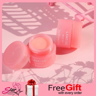 LANEIGE Lip Sleeping Mask (Berry) ลาเนจ ลิปมาส์ก สีชมพู (3g)