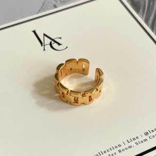 LAC.COLLECTION - Rolli Ring/ แหวนสีทองลายสายนาฬิกา