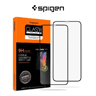 Spigen iPhone 11 / iPhone XR กระจกนิรภัย HD แบบเต็มจอ (2 แพ็ค)