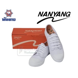 *ออกบิลเบิกโรงเรียนได้* รองเท้านักเรียน นันยาง ดำ / ขาว / น้ำตาล size 28-49 รองเท้าผ้าใบนักเรียน รองเท้านันยาง