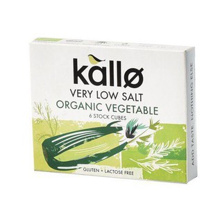 Kallo Low Salt Vegetable Cubes 130g  คาโลก้อนผักเกลือต่ำ 130 กรัม