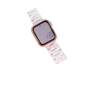 Apple Watch สาย + เคสApple Watch พลาสติก วัตถุดิบ สาย iwatch series 7 se 6 5 4 3 2 1 size 41mm 45mm 38mm 40mm 42mm 44mm Applewatch สายนาฬิกา iwatch เคส apple watch Case , Apple watch Strap สาย Apple Watch 7