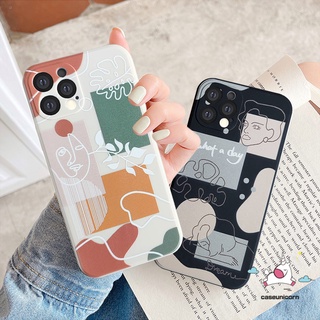 เคสโทรศัพท์มือถือ ขอบตรง กันตก ลายเส้นหน้า สําหรับ Infinix Smart 4 6 5 Plus Hot 11 8 20s 11s 9 20 12i 10s 10t 12 10Lite Hot 11 12 10 9 Play 12pro Note 12 G96 8 11 12 2023 เคสสไตล์ฝ้า