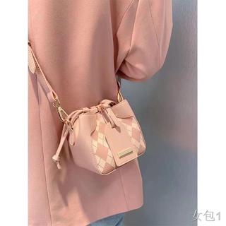 กระเป๋าสีชมพูแฟชั่นเพชรทุกการแข่งขันมินิถังกระเป๋าmessenger bag