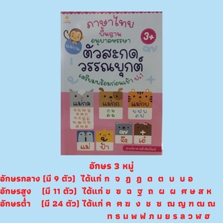 หนังสือเตรียมความพร้อมเด็ก ภาษาไทยพื้นฐานอนุบาลหรรษา ตัวสะกด วรรณยุกต์ เตรียมพร้อมก่อนเข้า ป.1