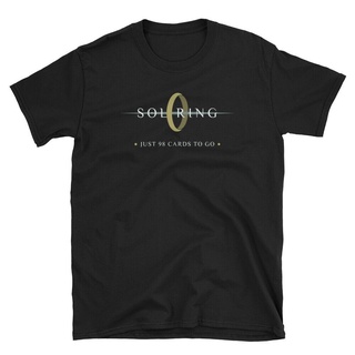 เสื้อยืดผ้าฝ้ายพิมพ์ลายแฟชั่น เสื้อยืดลําลอง แขนสั้น คอกลม พิมพ์ลาย Sol Ring Edh Commander Mtg Player ขนาดใหญ่ สวมใส่สบา