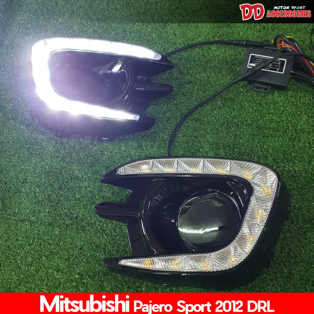 เดไลท์ daylight DRL daytime pajero sport 2013 2014 2015 2016