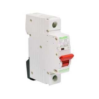 เบรกเกอร์ เบรกเกอร์ HACO H7-10/1C 10A 1P เบรกเกอร์และตู้ไฟ งานระบบไฟฟ้า CIRCUIT BREAKER HACO H7-10/1C 10A 1P