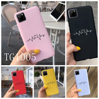 เคสโทรศัพท์ซิลิโคนลายหัวใจสําหรับ Realme C 11 Realme C 11