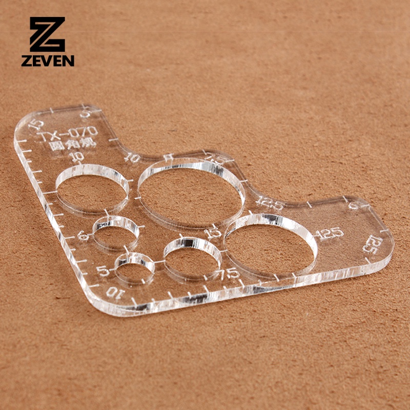 ไม้บรรทัดโค้งมนอะคริลิค ร กฎ เครื่องมือซัพพลาย ทําเอง แม่แบบขนาดเต็มสําหรับไม้บรรทัดวาดรูปแบบหนังแฮนด์เมด