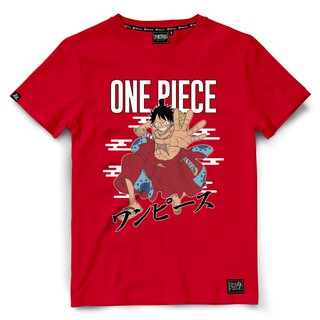 Dextreme เสื้อวันพีซ One Piece Wanokuni ลูฟี่ Luffy มี สีแดง และ สีเหลือง