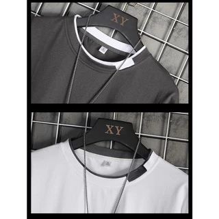 MR-DEER เสื้อยืดเเขนยาวผู้ชาย เสื้อยืดสีพื้นเย็บต่อ2ชั้น รุ่น 3520