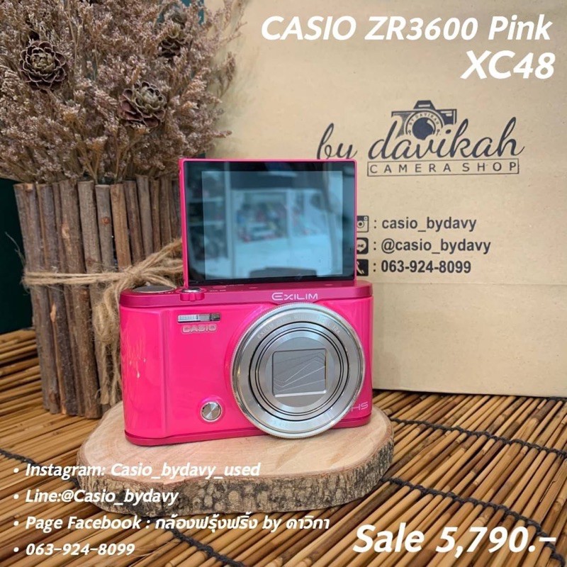 📷Davikah_Camerastore : กล้อง Casio ZR3600 Pink (XC48)