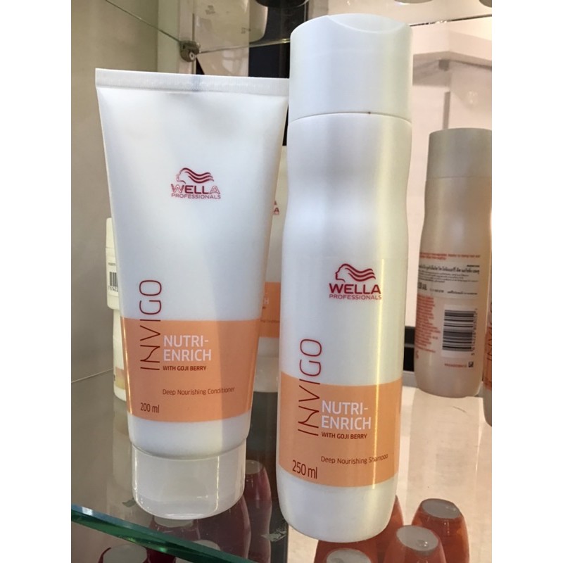 แชมพูและคอนดิเวลล่าWella Invco Nutri Enrich With Cojiberry Deap Nourishing Shampoo&Condi