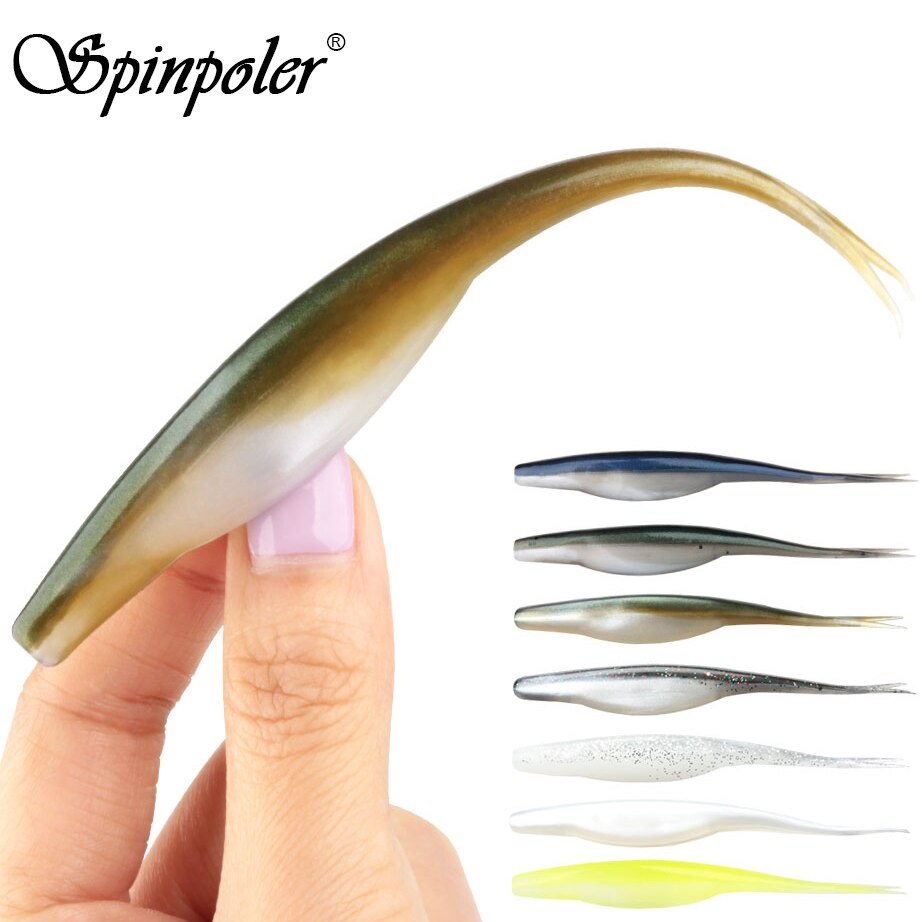 Spinpoler Jerk เหยื่อตกปลาพลาสติกแบบนุ่ม 4.72 นิ้ว 5 ชิ้น