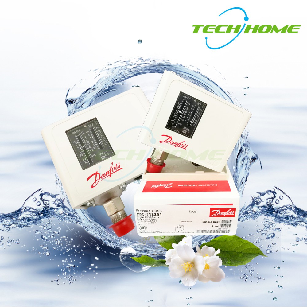 "DANFOSS" KP35 (060-113391) Pressure Switch {-0.2 - 7.5 Bar} # รุ่นใหม่ ของแท้ 100%