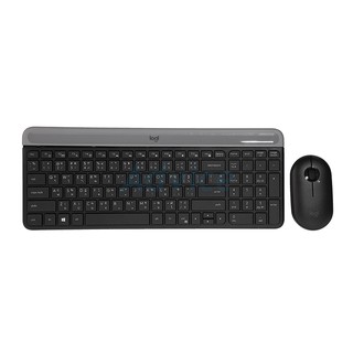 (2in1) Wireless LOGITECH (MK470) Graphite เม้าส์ และ คีย์บอร์ดไร้สาย ประกัน 1Y