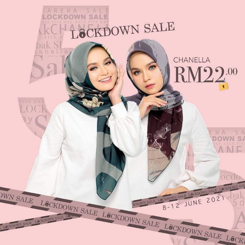 FAREHA CHANELLA 3.0 IRON LESS SCARF